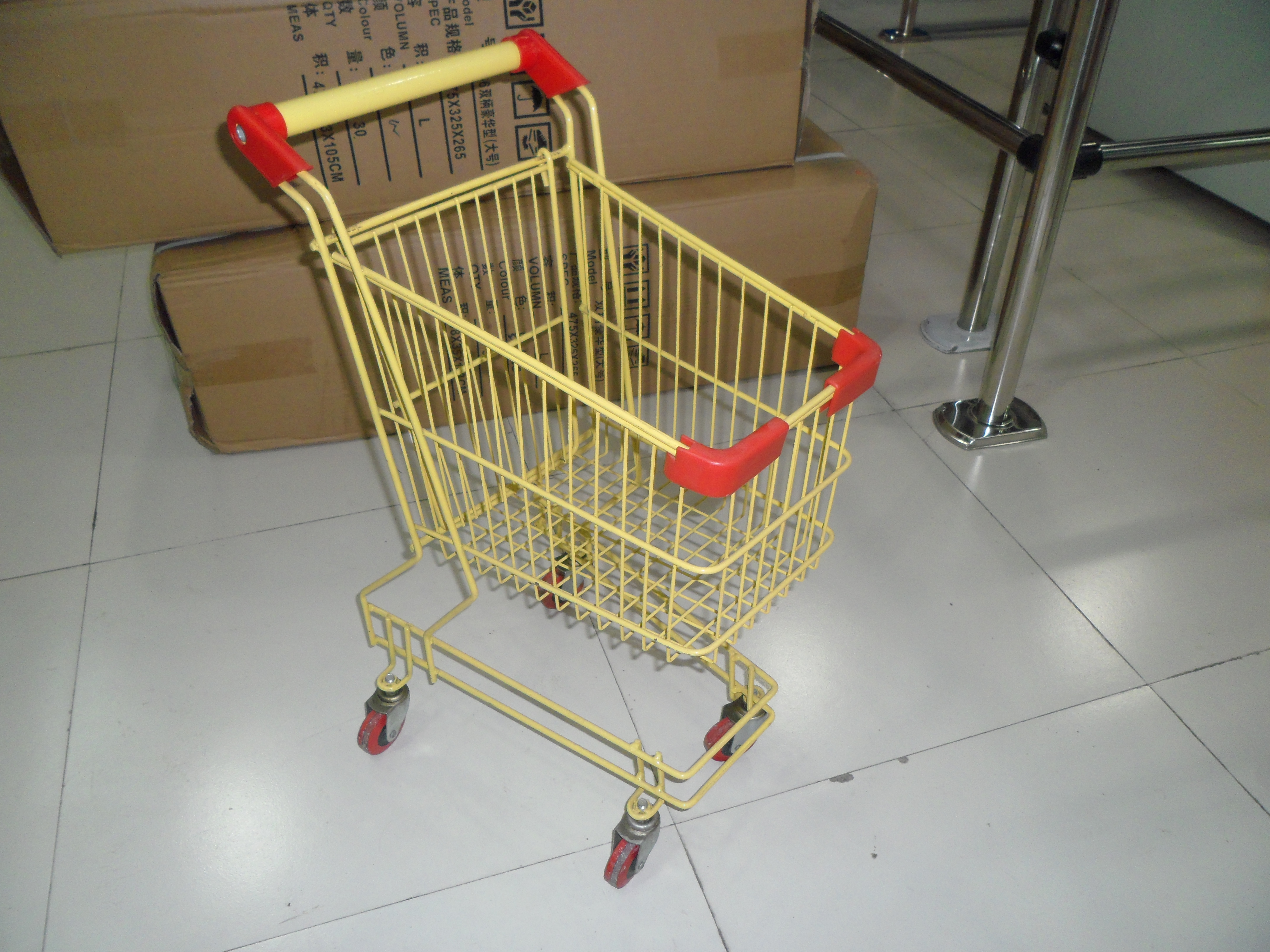 Adjustable Plastic Supermarkets Children Trolley
