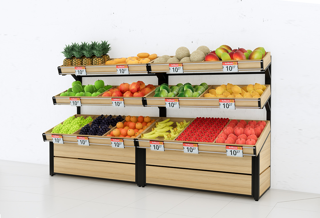 vegetable and fruit rack