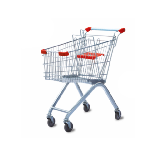 Foldable Green Retail Shopping Trolley