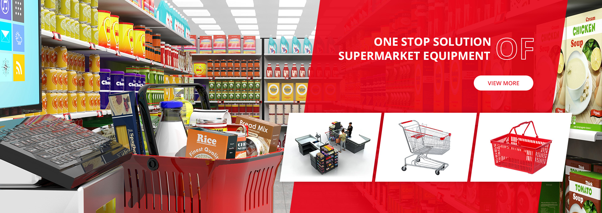 One stop solution of supermarket equipment supplier
